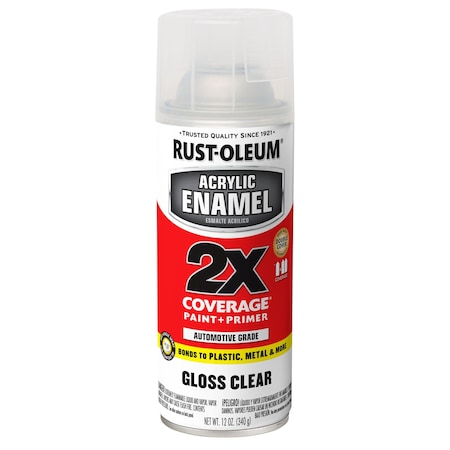 12 oz. Clear Gloss Acrylic Enamel Auto Body Paint/Primer MPN:271913