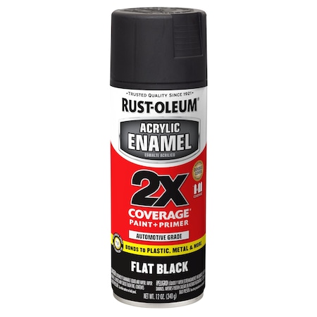 12 oz. Flat Black Auto Body Paint/Primer MPN:271918