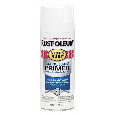 Spray Paint, White, Primer, Solvent, 12 oz MPN:285011