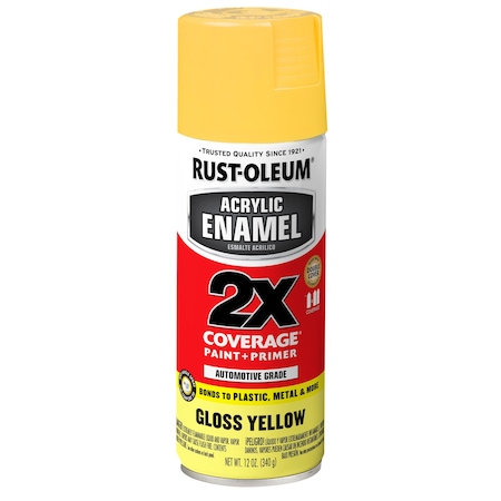 Acrylic Enamel, Gloss Yellow, PK6 MPN:316890