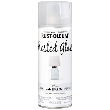 Frosted Spray Paint, Frosted Glass, Matte, Solvent, 11 Oz MPN:342600
