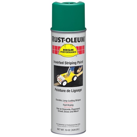 Inverted Striping Paint, 18 oz, Safety Green, Solvent -Based MPN:362971