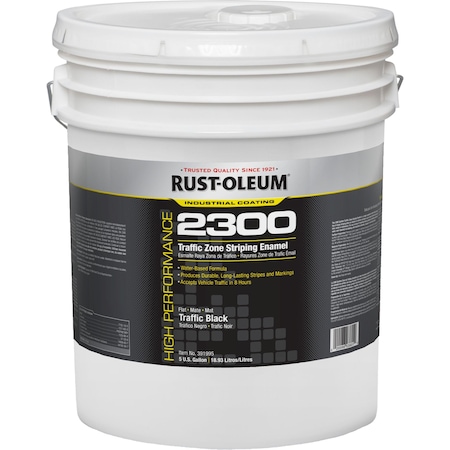 Striping Paint, Water Base, Black, 5 gal MPN:391995