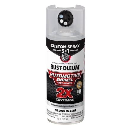 Automotive Enamel Spray, Solvent, Clear MPN:394895