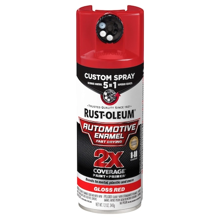 Automotive Enamel Spray, Solvent, Red MPN:394898