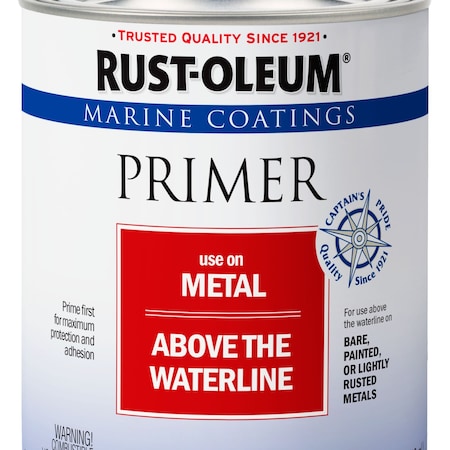 Marine Coatings Primer for Metal, White, 1 Qt MPN:396963