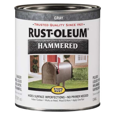 Paint, Hammerd Gray, Interior/Exterior, 1QT MPN:7214502