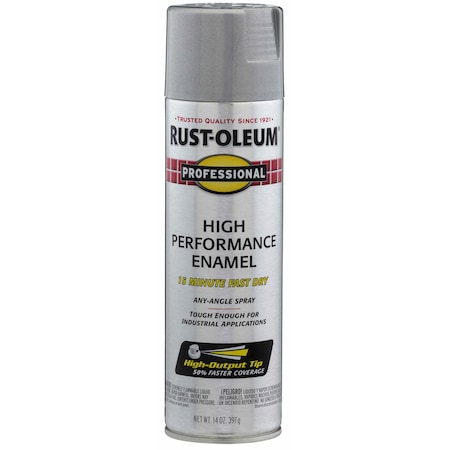 Rust Preventative Spray Paint, Aluminum, Metallic, General Purpose Spray Paint, Solvent, 14 oz MPN:7515838