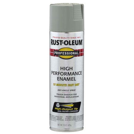 Rust Preventative Spray Paint, Stainless Steel, Gloss, Solvent, 14 Oz MPN:7519838