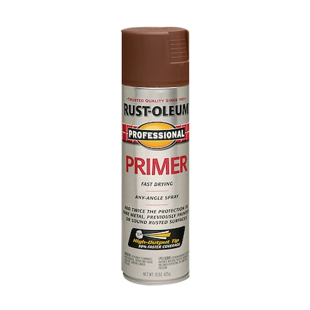 Spray Primer, Rust Preventative, Red, Exterior/Interior, General Purpose, Solvent, 15 oz MPN:7569838