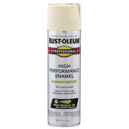 Rust Preventative Spray Paint, Almond, Gloss, 15 Oz MPN:7570838