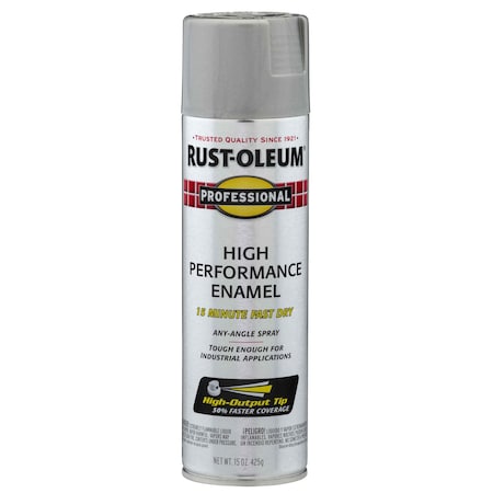 Rust Preventative Spray Paint, Light Machine Gray, Gloss, Solvent, 15 Oz MPN:7581838