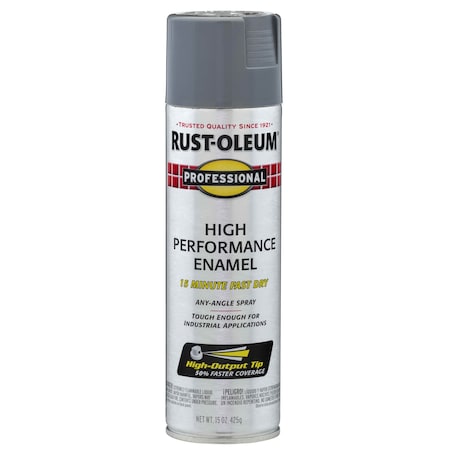 Rust Preventative Spray Paint, Dark Machine Gray, Gloss, Solvent, 15 Oz MPN:7587838