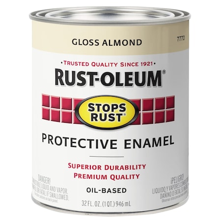 Rust Prevenative Paint, Gloss, Almond, 1 qt. MPN:7770502