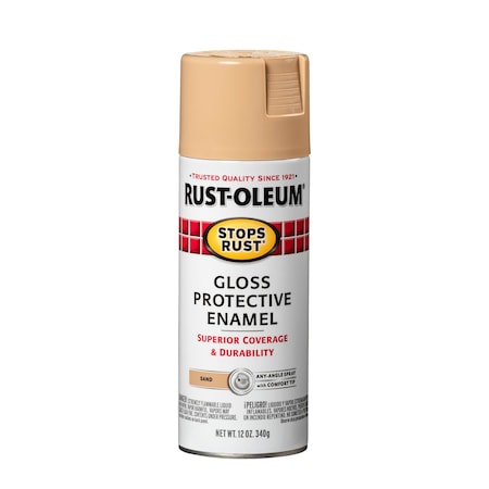Spray Paint, Sand, Gloss, Solvent, 12 oz. MPN:7771830
