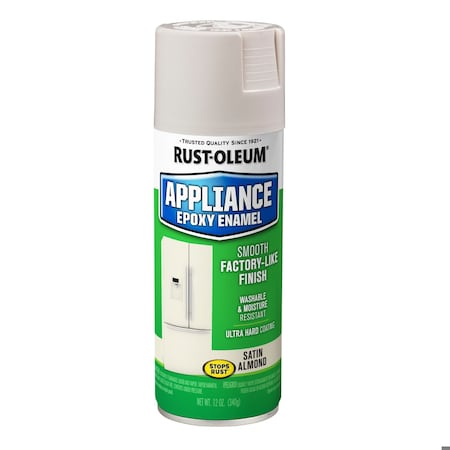 Spray Paint, Almond, Gloss, Solvent, 12 oz MPN:7882830