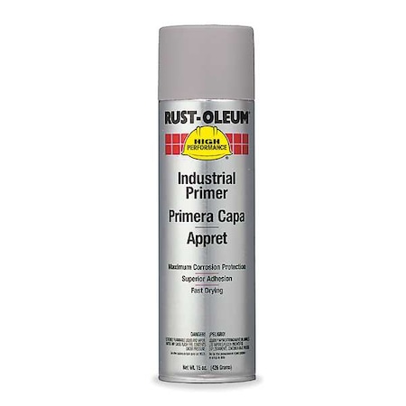 Rust Preventative Spray Primer . Gray, 15 oz, Aerosol Can MPN:V2182838