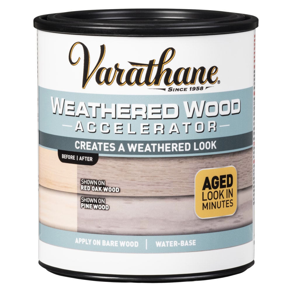 Varathane Weathered Wood Accelerator, 32 Oz, Clear, Pack Of 2 Cans MPN:313835