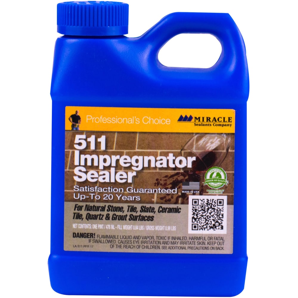 Miracle Sealants 511 Impregnator Penetrating Sealer, 16 Oz, Case Of 6 Bottles MPN:511PT6