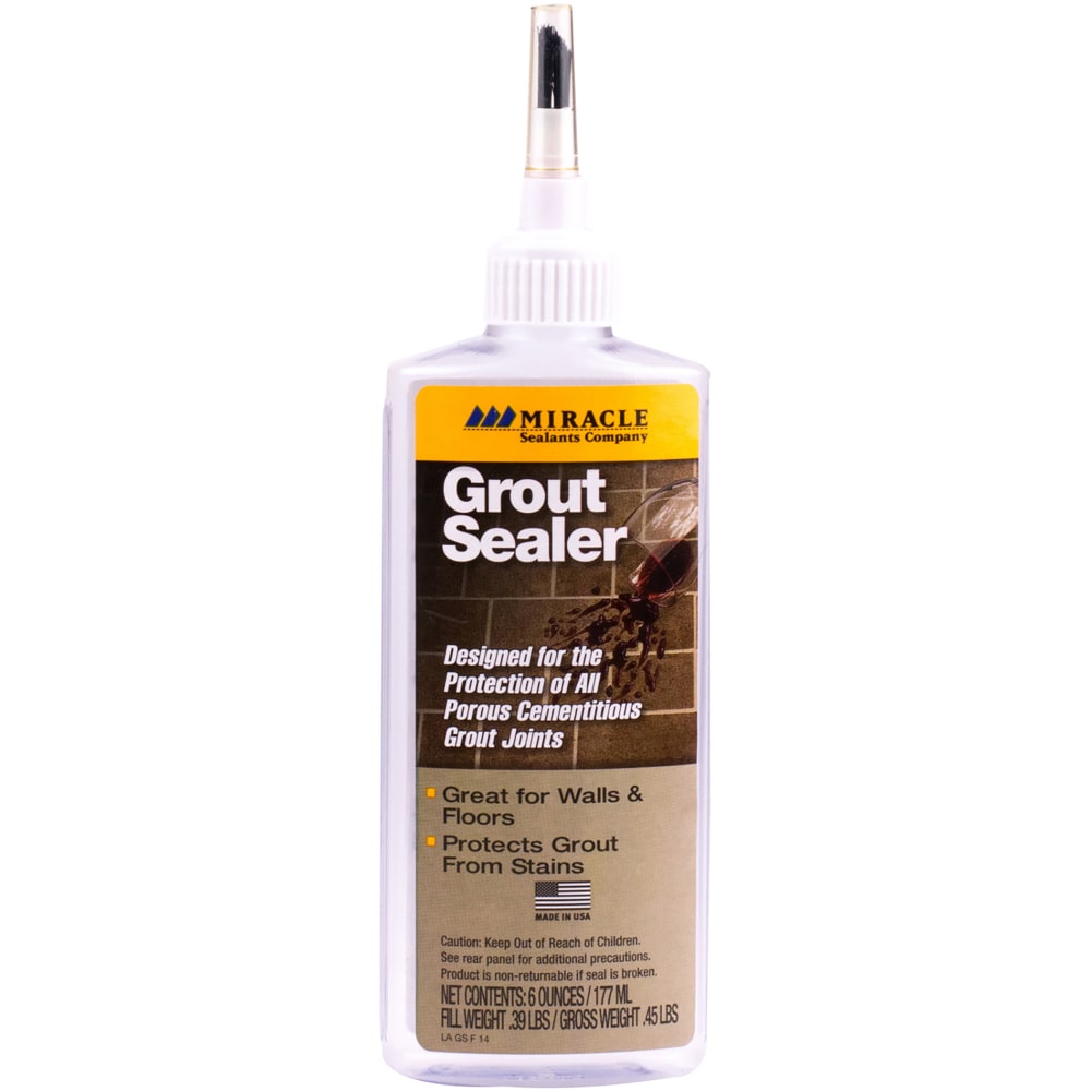 Miracle Sealants 511 Grout Sealer, 6 Oz, Case Of 12 Bottles MPN:GRTSLR6OZ12