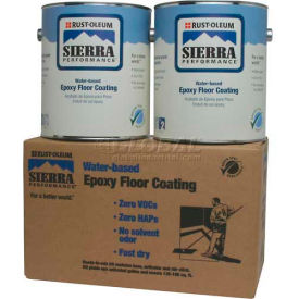 Rust-Oleum S40 System 0 VOC Water-Based Epoxy Floor Coating Satin Clear Gallon Can - 208084 208084 - Pkg Qty 2
