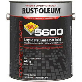 Rust-Oleum 5600 System 100 VOC Acrylic Urethane Floor Paint White Gallon Can 251289 - Pkg Qty 2