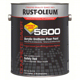 Rust-Oleum 5600 System 100 VOC Acrylic Urethane Floor Paint Safety Red Gallon Can 261115 - Pkg Qty 2