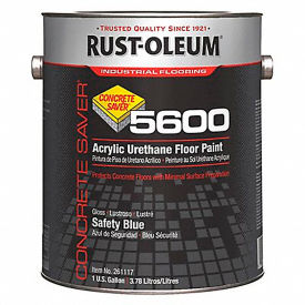 Rust-Oleum 5600 System 100 VOC Acrylic Urethane Floor Paint Safety Blue Gallon Can - 261117 261117 - Pkg Qty 2