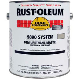 Rust-Oleum 9800 System 340 Voc Dtm Urethane Mastic Silver Gray 9882419 9882419 - Pkg Qty 2