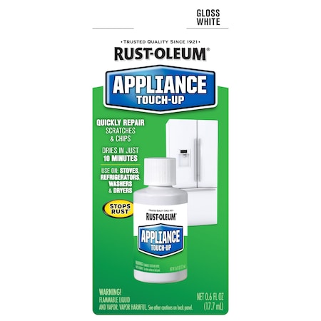 Appliance Touch Up Paint, White, 0.6 oz. MPN:203000
