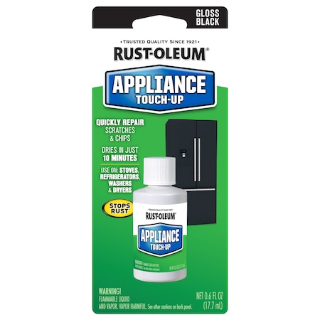 Appliance Touch Up Paint, Black, 0.6 oz. MPN:213174