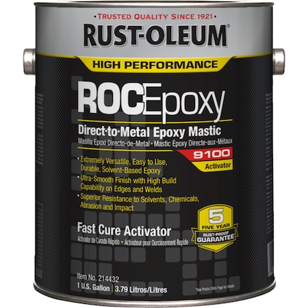Fast Cure Epoxy Coating Activator, Clear, 1 gal, 115 to 190 sq. ft./gal, 9100 Series MPN:214432
