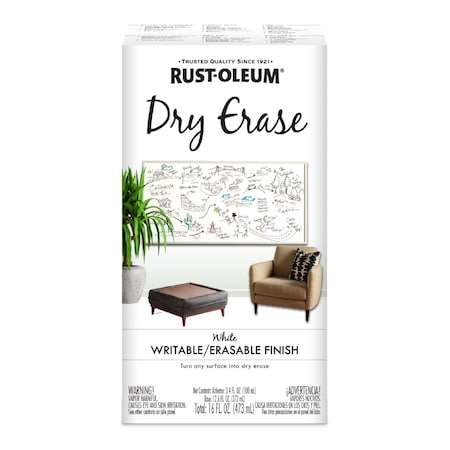 Dry Erase Paint, Flat White, Kit MPN:241140
