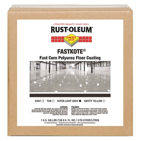 1 gal Floor Coating, High Gloss Finish, Light Gray, Solvent Base MPN:277497