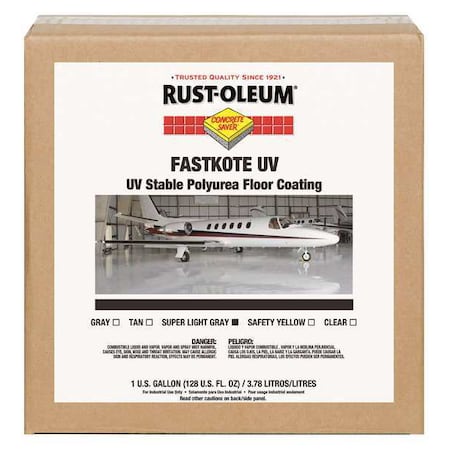 1 gal Floor Coating, High Gloss Finish, Light Gray, Solvent Base MPN:278494