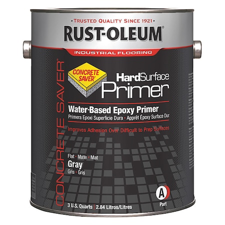 Epoxy Primer, Gray, Flat, 3.75 qt, 250 to 350 sq ft/gal MPN:313973