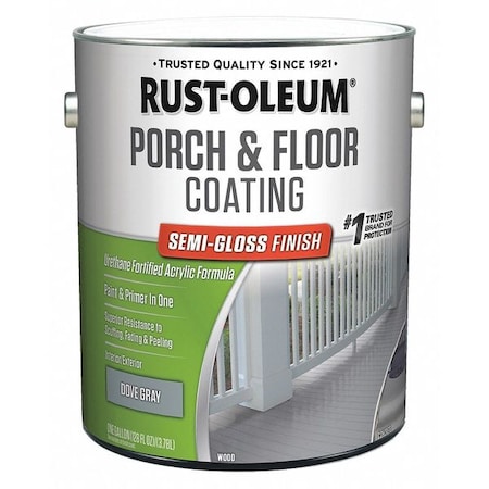1 gal Floor Coating, Semi-Gloss Finish, Dove Gray, Water Base MPN:320419