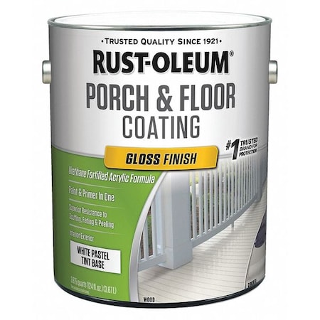 1 gal Floor Coating, Gloss Finish, White, Water Base MPN:320472