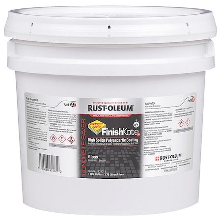 Floor Coating Kit, Gloss, 1 gal. MPN:353015