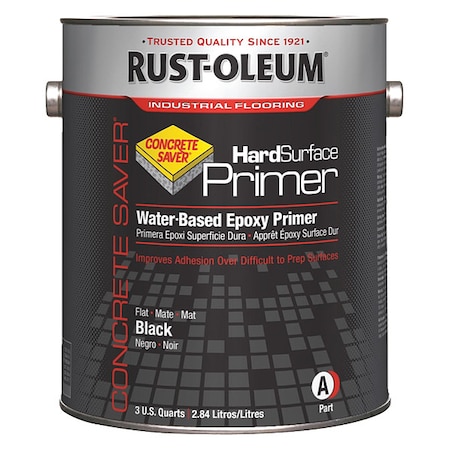 Epoxy Primer, Black, Flat, 3.75 qt, 250 to 350 sq ft/gal, None Series MPN:353861