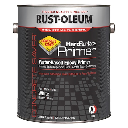 Epoxy Primer, White, Flat, 3.75 qt, 250 to 350 sq ft/gal, None Series MPN:353862