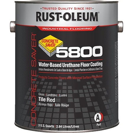 1 gal Floor Coating, Gloss Finish, Tile Red, Water Base MPN:353958