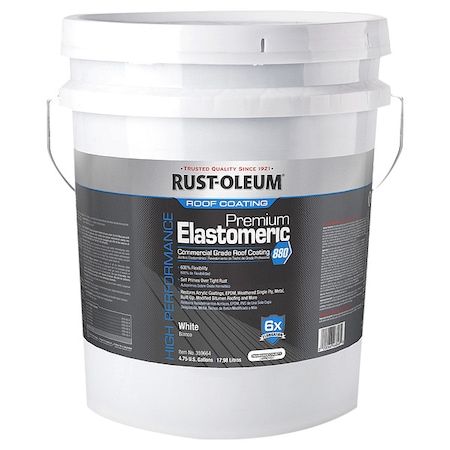 Roof Coating, Water Base, Bright White MPN:359664