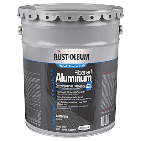 Roof Coating, Solvent Base, Aluminum MPN:359667