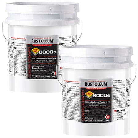 Epoxy Coating, Flat Finish, Armor Gray, Solvent Base MPN:389122