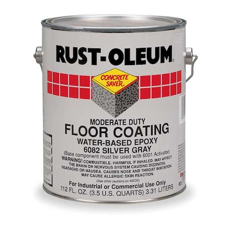 Epoxy Activator and Finish Kit, Silver Gray, High Gloss, 1 gal, 6000 Series MPN:6082