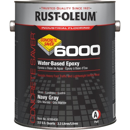 1 gal Floor Coating, High Gloss Finish, Navy Gray, Water Base MPN:6086408