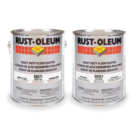 Epoxy Activator and Finish Kit, Dunes Tan, High Gloss, 1 gal, 100 sq. ft./gal., 6500 Series MPN:S6571
