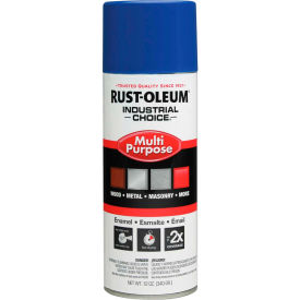 Rust-Oleum Industrial Choice 1600 System Gen Purpose Enamel Aerosol Safety Blue 12 oz.- 1624830 1624830 - Pkg Qty 6