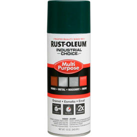 Rust-Oleum Industrial 1600 System General Purpose Enamel Aerosol Hunter Green 12 oz. - 1638830 1638830 - Pkg Qty 6